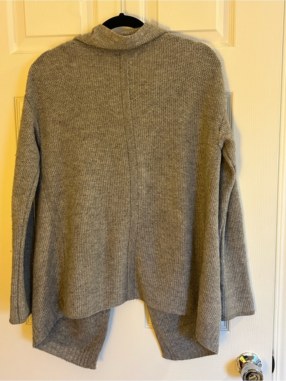 REPEAT Silver Edition Wool Cashmere Blend Wrap Cardigan Draped Cowl Neck - Picture 6 of 15
